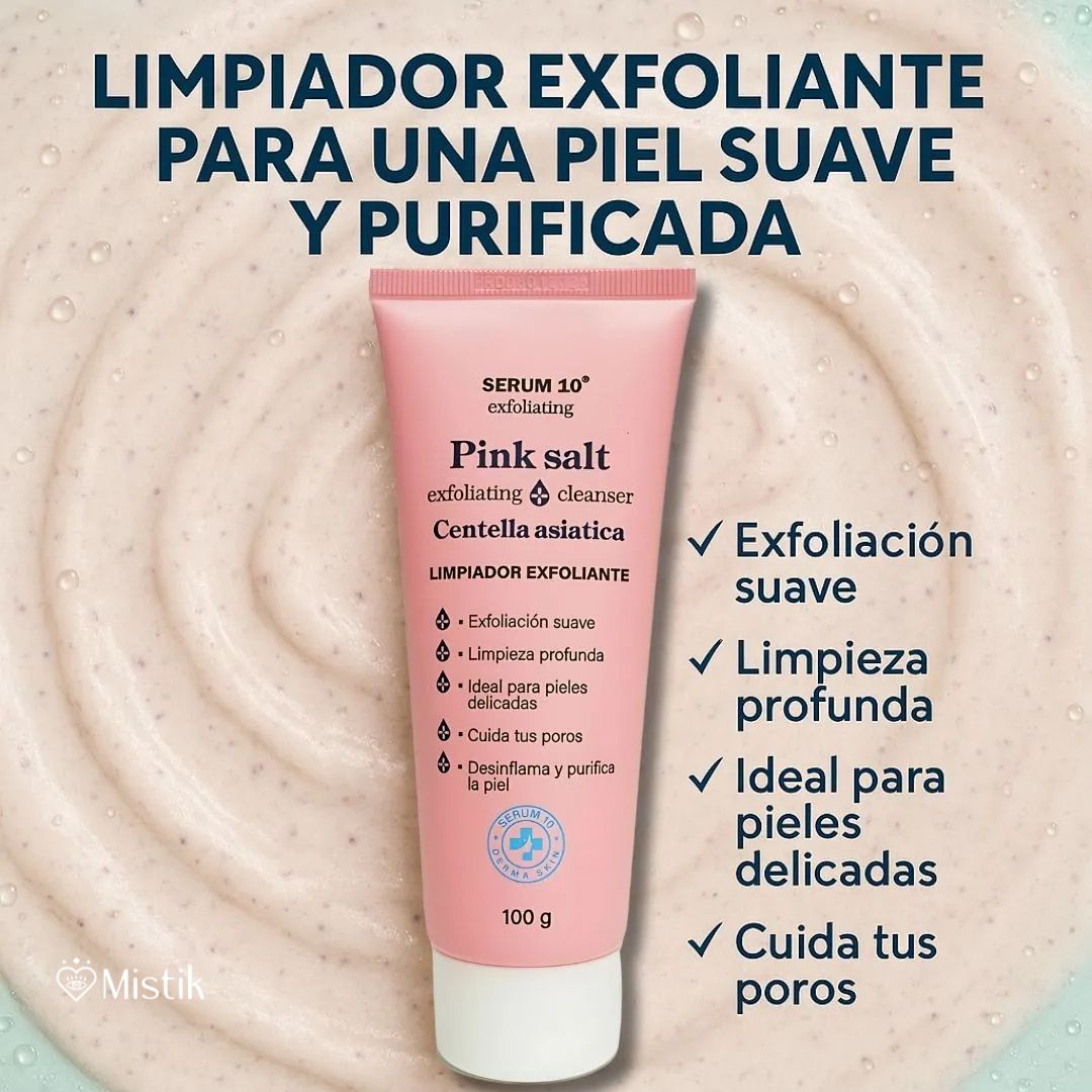 Kit Bye Bye Acné. Parches invisibles con Ácido Salicílico + Jabón exfoliante de Sal de Sal Rosa y Centella