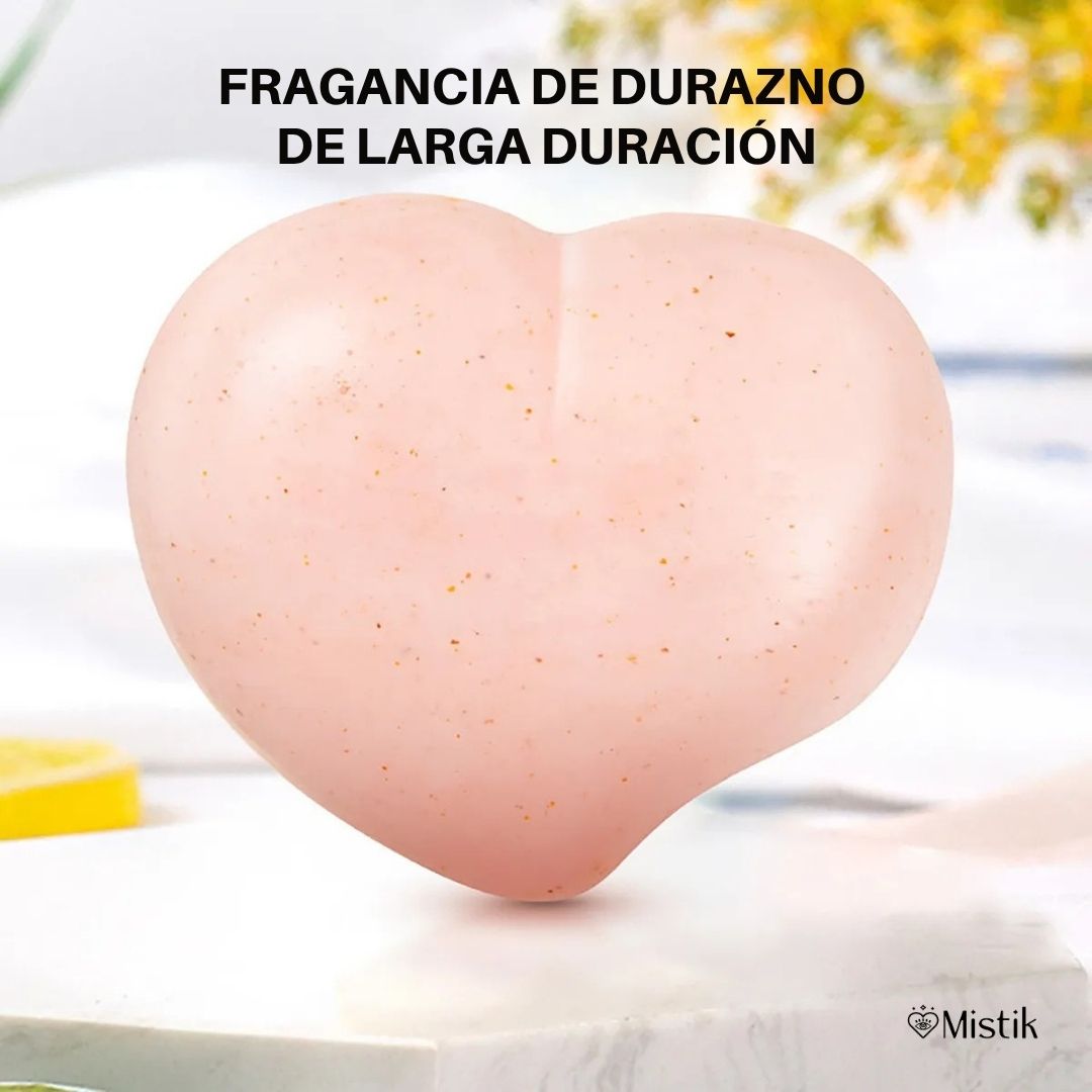2 Jabones Peachy Clean para tu Zona V - Aclarante Hipoalergénico con Aroma a Durazno 🍑