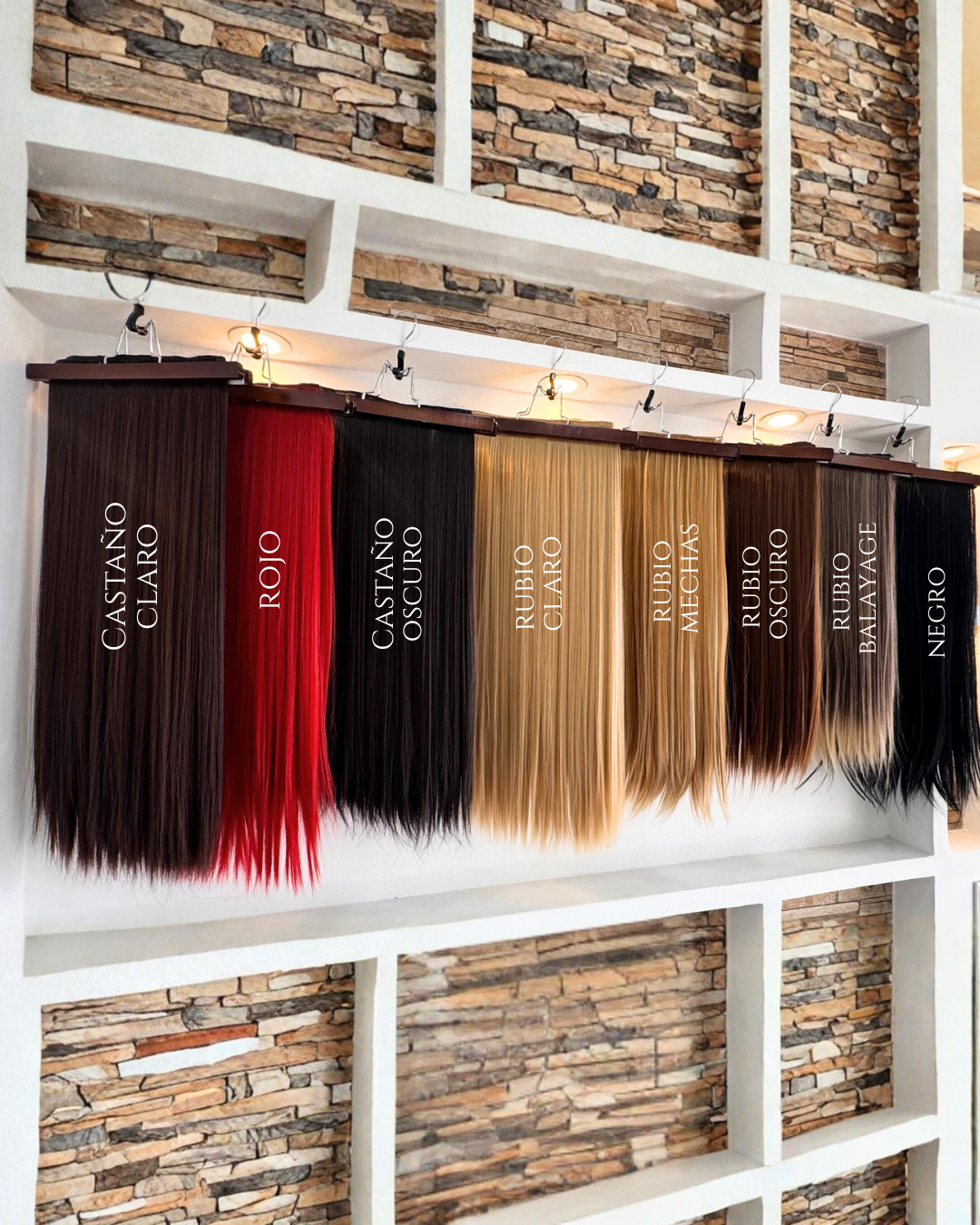 Extensiones de Cabello Semi Humanas Lisas Luxe