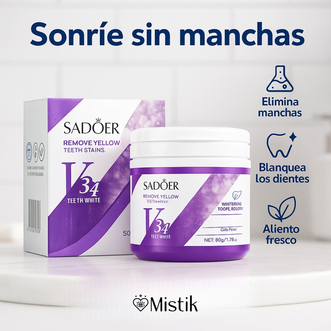SmileUp® Polvo Blanqueador Dental V34