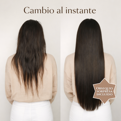 Extensiones de Cabello Semi Humanas Lisas Luxe