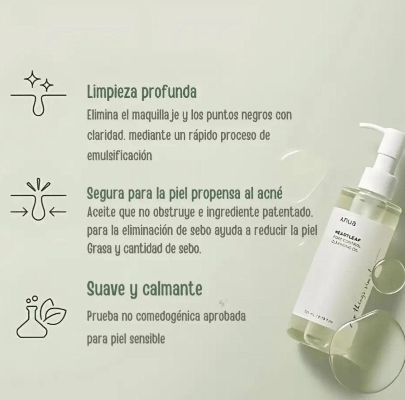 🌿 PURESKIN™ – Aceite Limpiador Coreano para el Control de Poros ✨