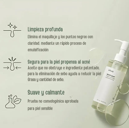 🌿 PURESKIN™ – Aceite Limpiador Coreano para el Control de Poros ✨